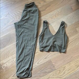 Olive Green Two-Piece Set